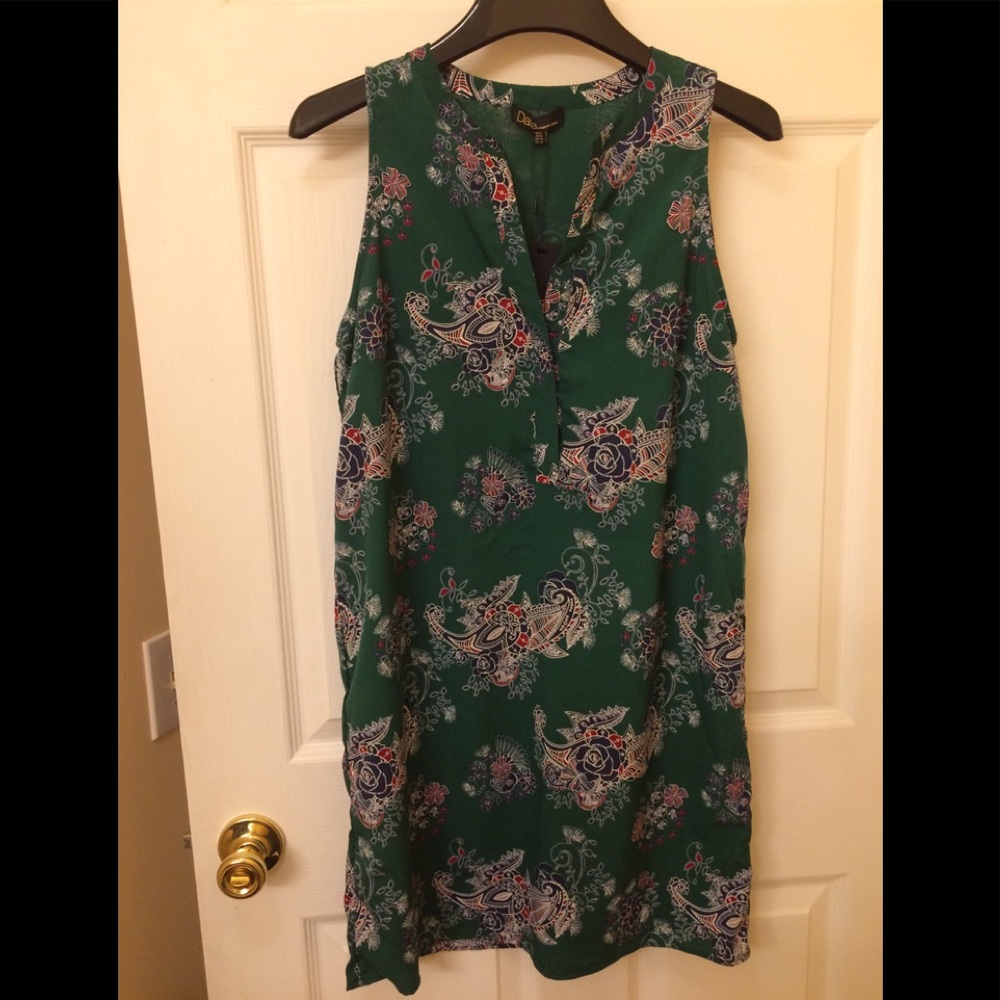 🆕 Dalia Green printed Shift Dress